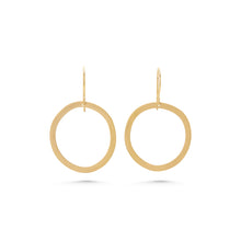 Load image into Gallery viewer, Geometrica Gold Circle Earrings