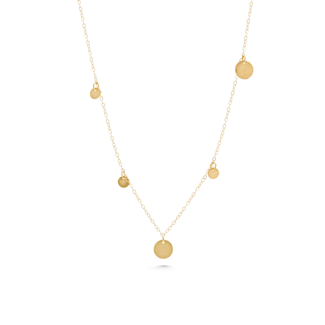 Gold Multi Droplet Necklace