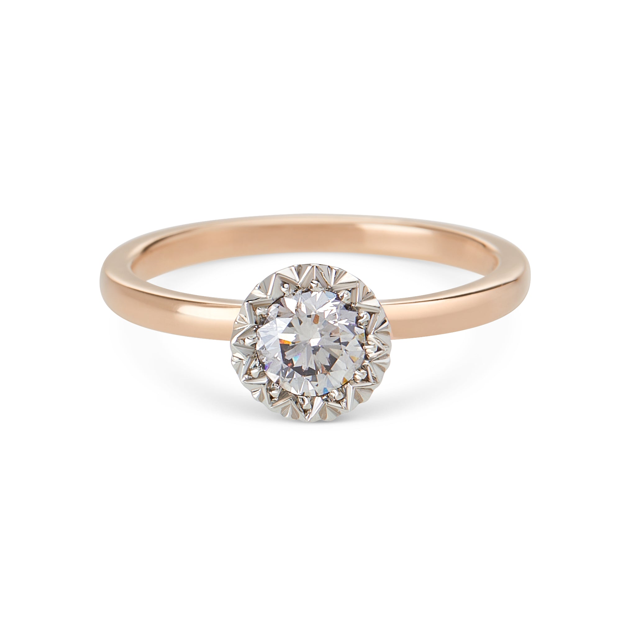 Half carat halo hot sale engagement ring