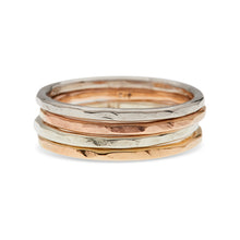 Load image into Gallery viewer, Hammered Stacking Rings